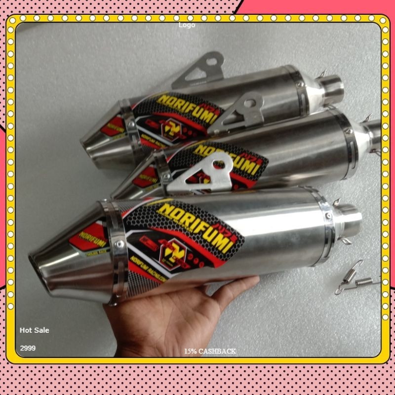 Knalpot Norifumi Silencer only inlet 38 mm