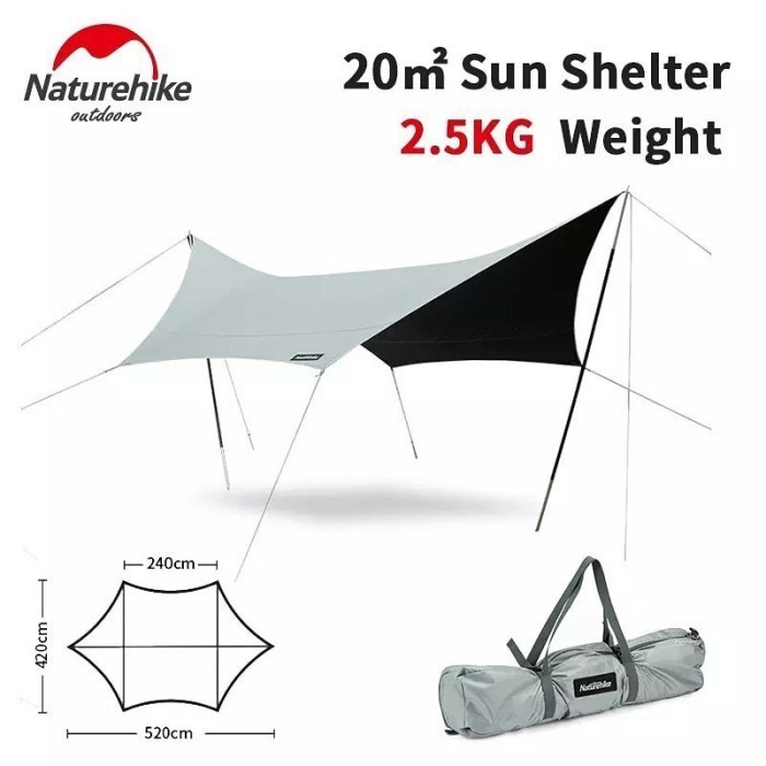 FLYSHEET HEXAGONAL VINYL NATUREHIKE NH20TM087 FLYSHEET