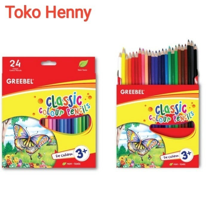 

✨LARIS✨ -Pensil warna classic Greebel 24 warna