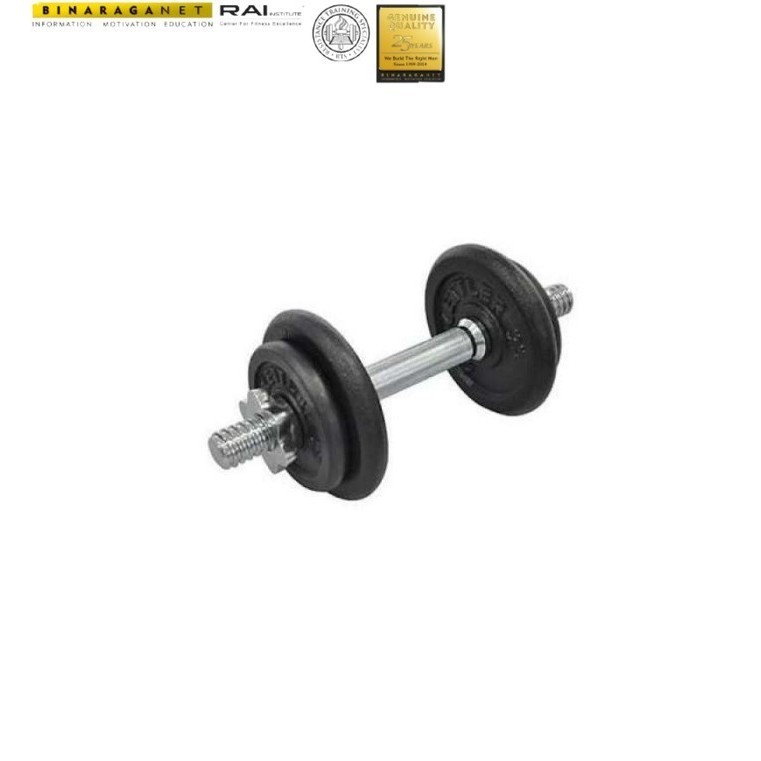 Kettler Dumbell Set 10kg Cast Iron / Barbel Besi 10kg Kettler set