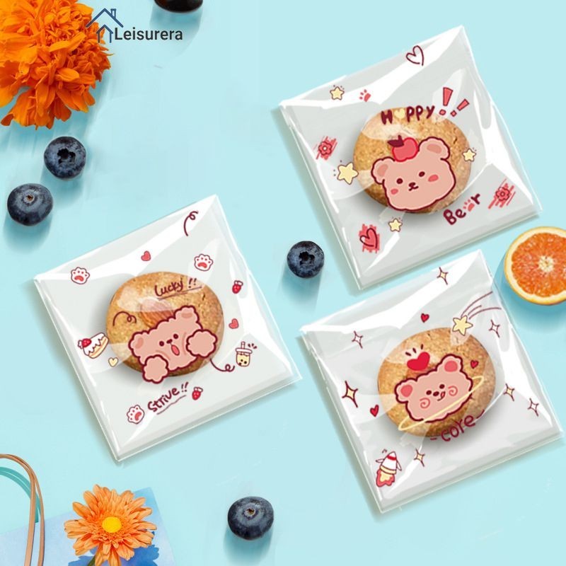 

Tas Kemasan Kartun Lucu Transparan Tas Perekat Diri Nougat Tas Kemasan Makanan Ringan leisurera
