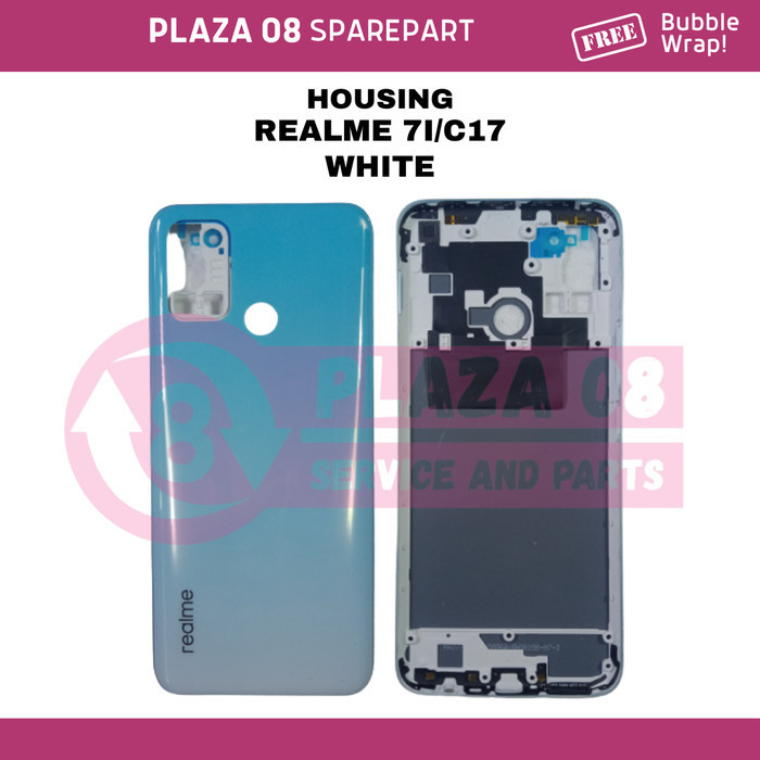 HOUSING OPPO REALME 7I/C17 (WHITE/GREEN)