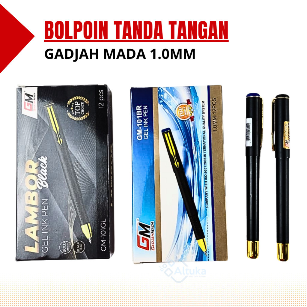 

(1 Pcs) Bulpen Gel Gadjah Mada GM-101 1.0mm Tanda Tangan