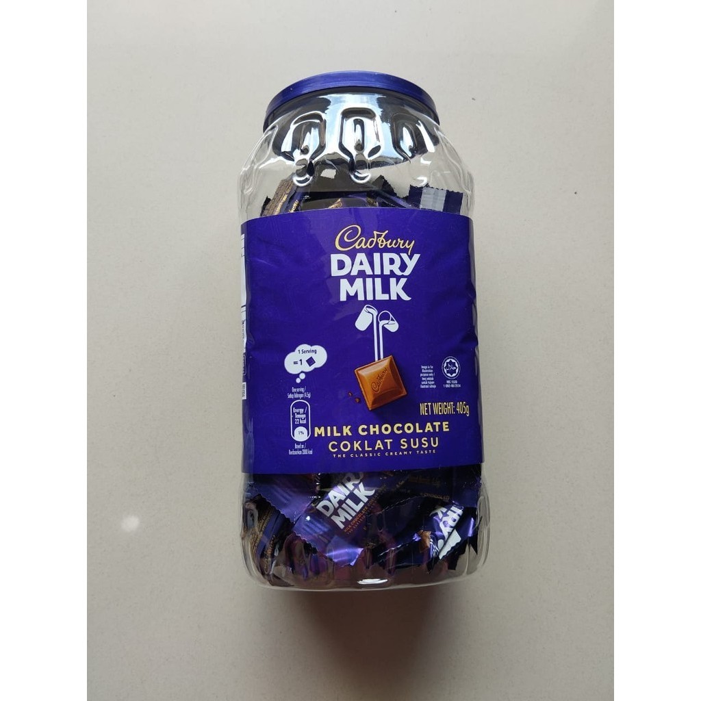 

Cadbury Dairy Milk Chocolate Jar Toples 405 g