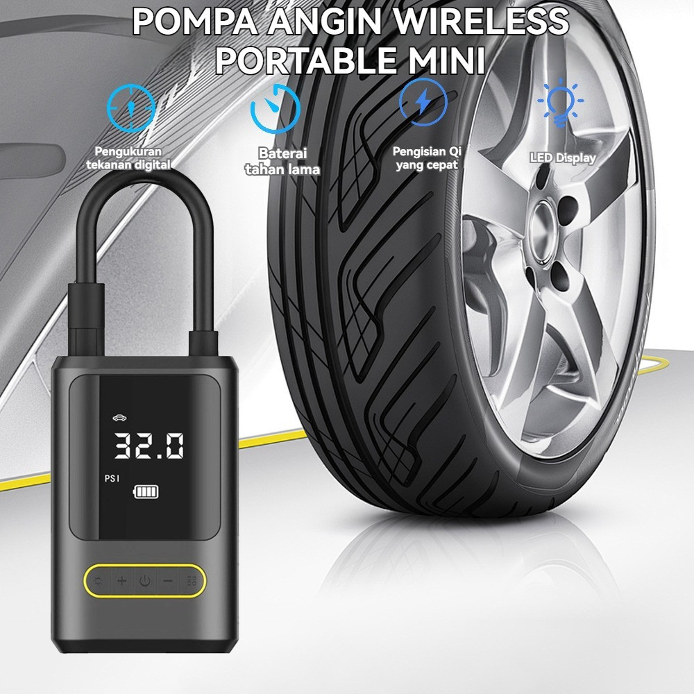 Mobil Ban Pompa Mini Pompa Ban Mini Angin Car Air Elektrik Ban Inflator 4 Modes Ban Mobil