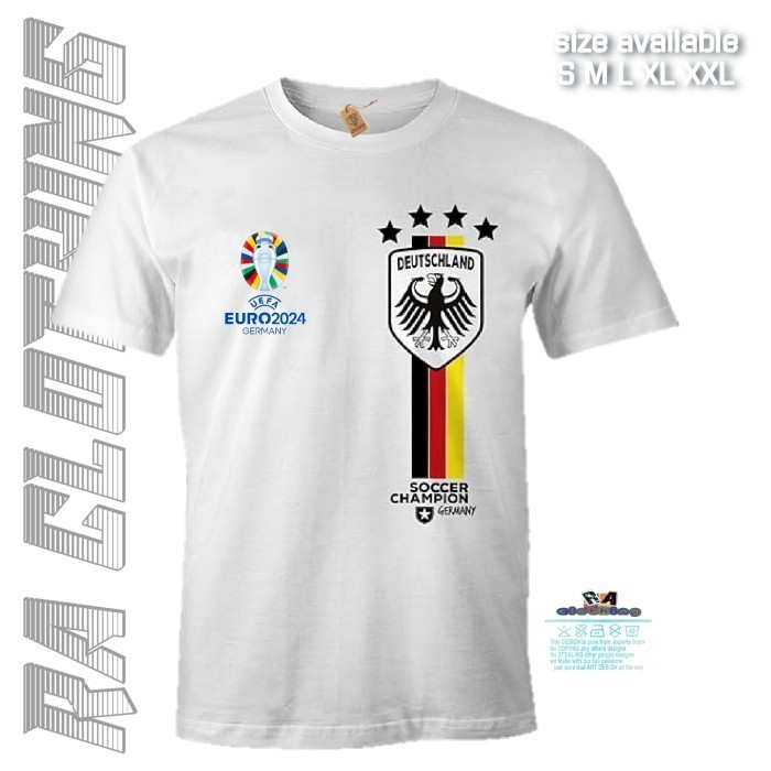 kaos fans T-shirt Deutsch baju fans Jerman cotton T-shirt nobar Deutsch keren murah Rac produk