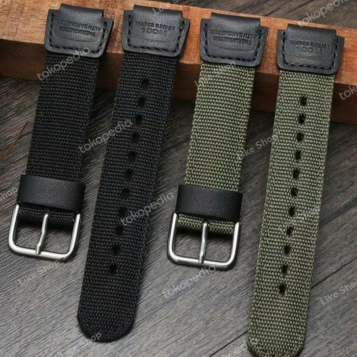[TERMURAH] Tali strap jam tangan Casio digital AE1000W AE-1000w AE 1000 nato - Hitam