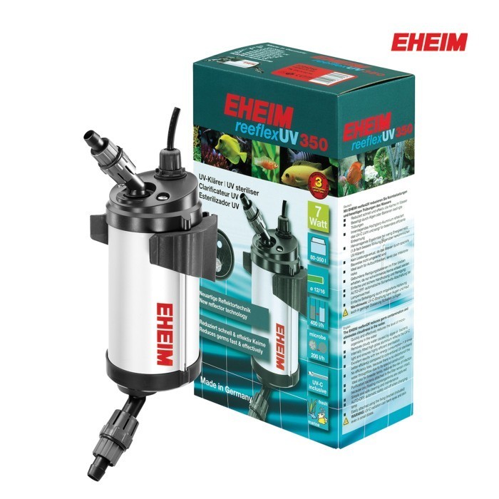 EHEIM reeflexUV 350 Steriliser Aquarium 9W Kapasitas 350 Liter Original Jerman Air Jernih Anti Alga 