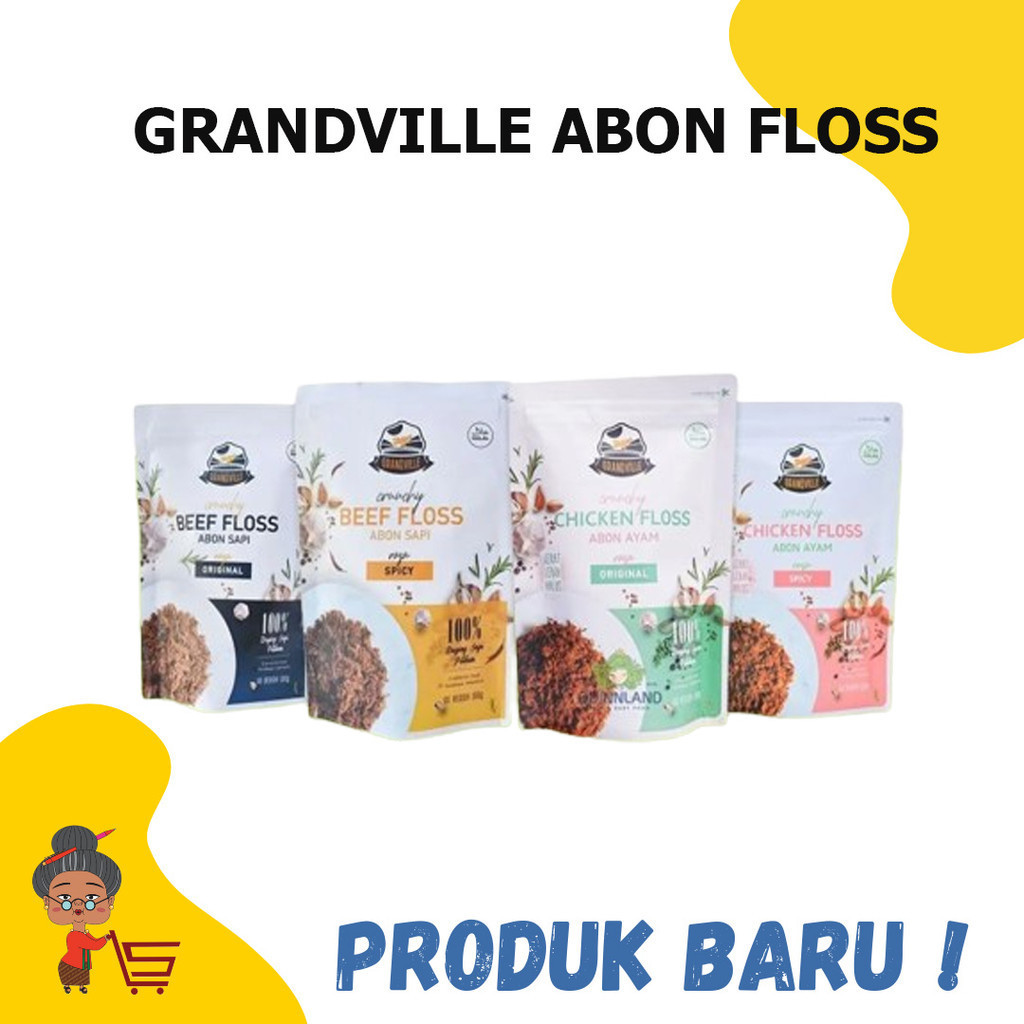 

GRANDVILLE ABON FLOSS 100gr / GRANDVILLE ABON FLOSS / ABON SAPI / ABON