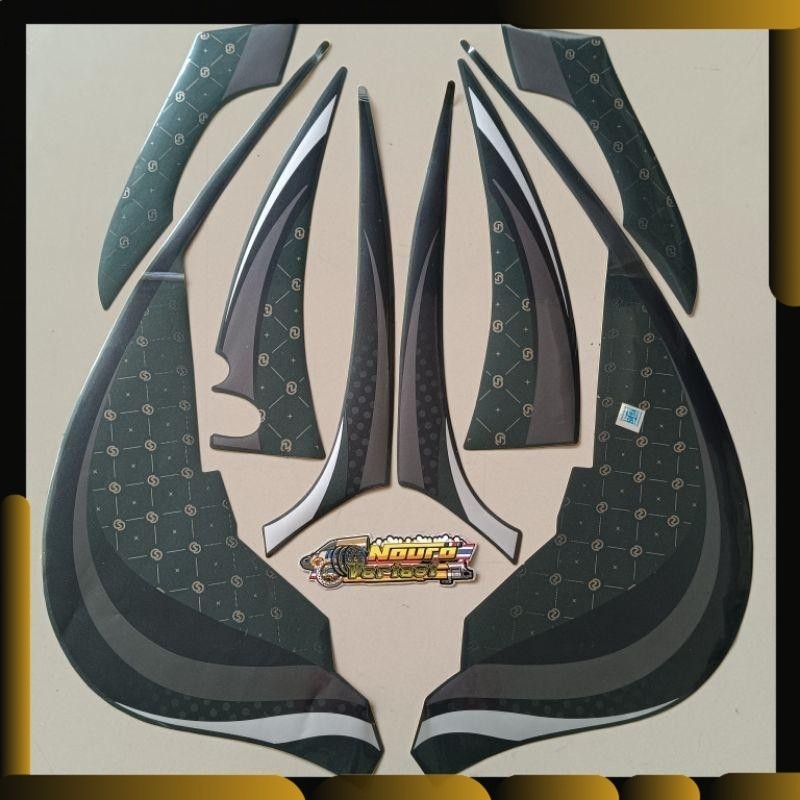 Striping honda scoopy 2023 2024 hijau army stylish list body standar