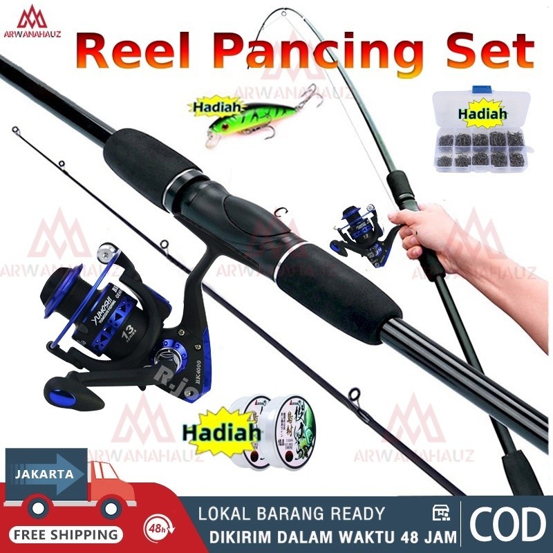 Reel Yumoshi 13BB Spool Besi Metal BK1000-6000 Reel Pancing Spinning Set / YUMOSHI Reel sking BK3000