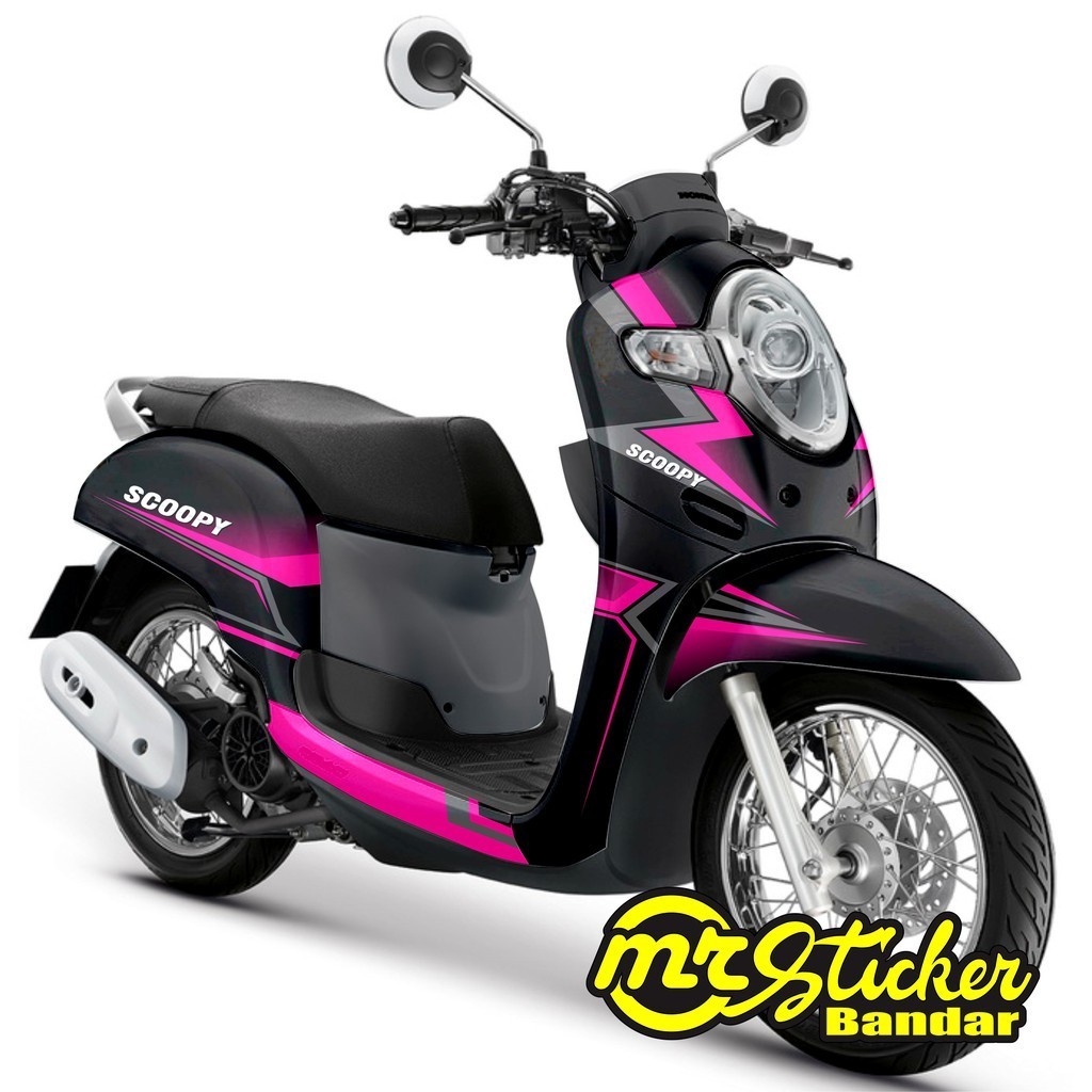 Sticker Decal Scoopy Fi Full Body Neon Red - Pink - Magenta