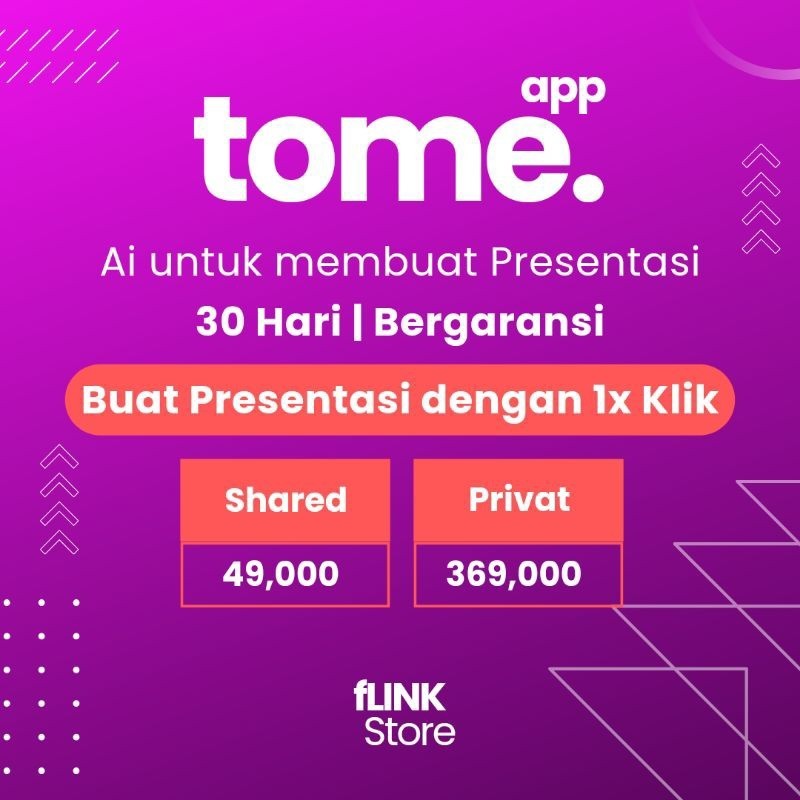 TOME.APP - AI PRESENTATION UNLIMITED 30 HARI
