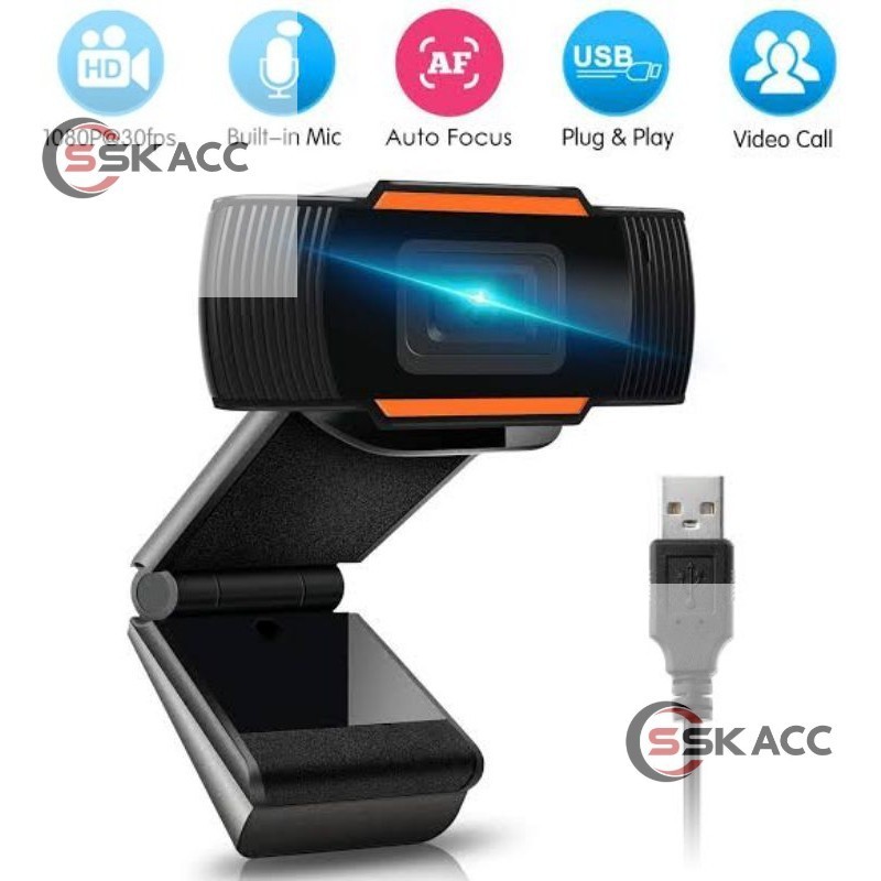 Webcam Autofocus HD 720 P with microphone / Webcam murah For Pc Laptop SSKACC-KOMPUTER