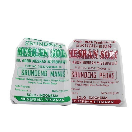 

bGF Serundeng Kelapa Pedas dan Manis Mek Mesran Solo 250 gram