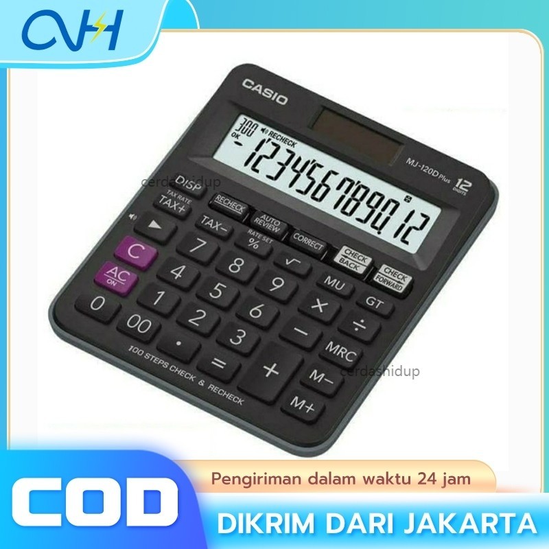 

KALKULATOR MEJA ORIGINAL CASIO MJ120D PLUS - Check & Correct Calculator Desktop