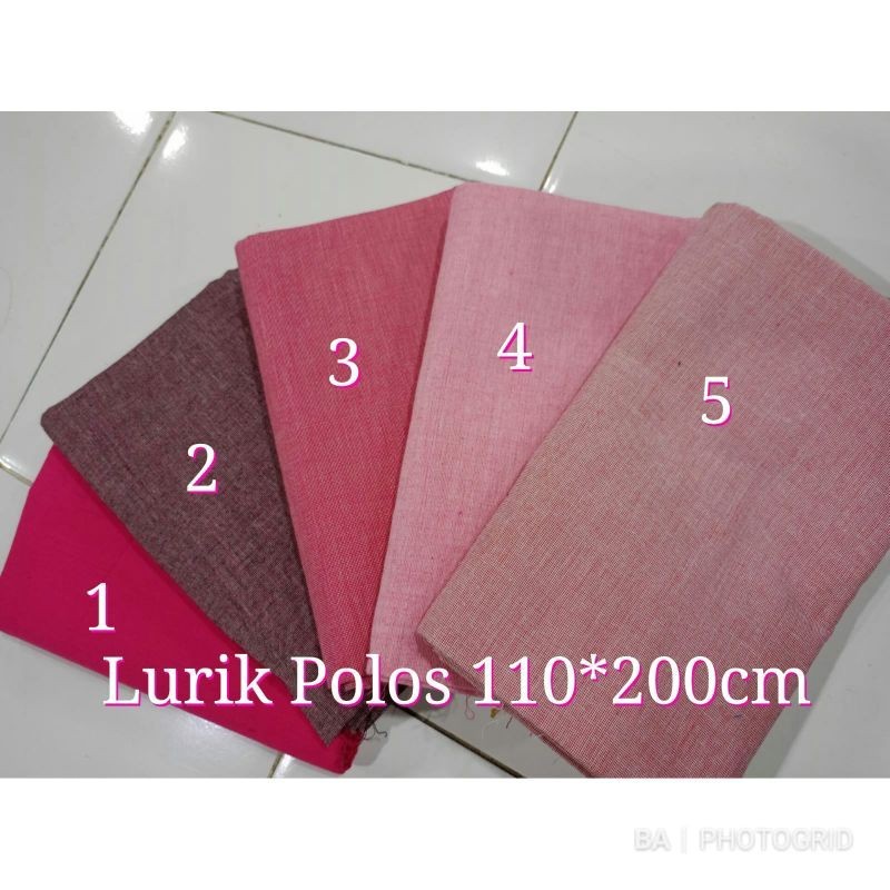 LURIK Kain Tenun Lurik Polos *cm