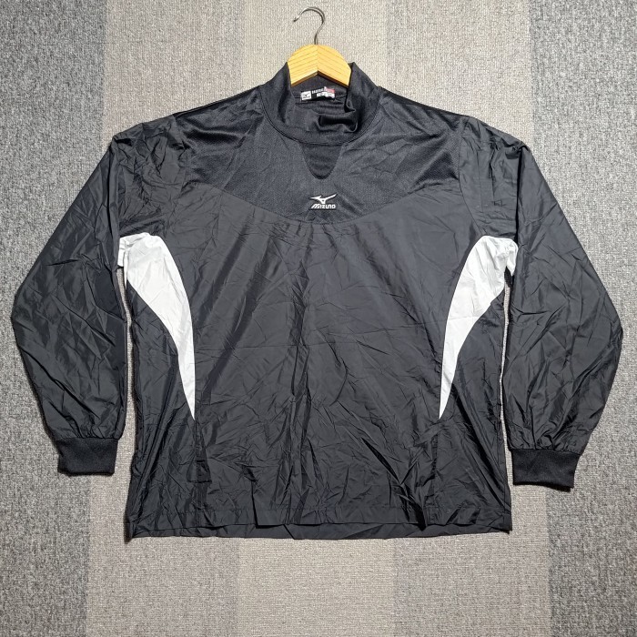 Training Jacket Mizuno Baseball - Black White