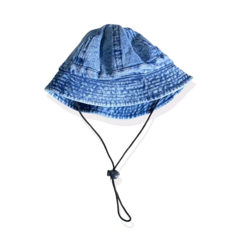 Topi Bucket Hat Jeans Anak Laki laki/Perempuan