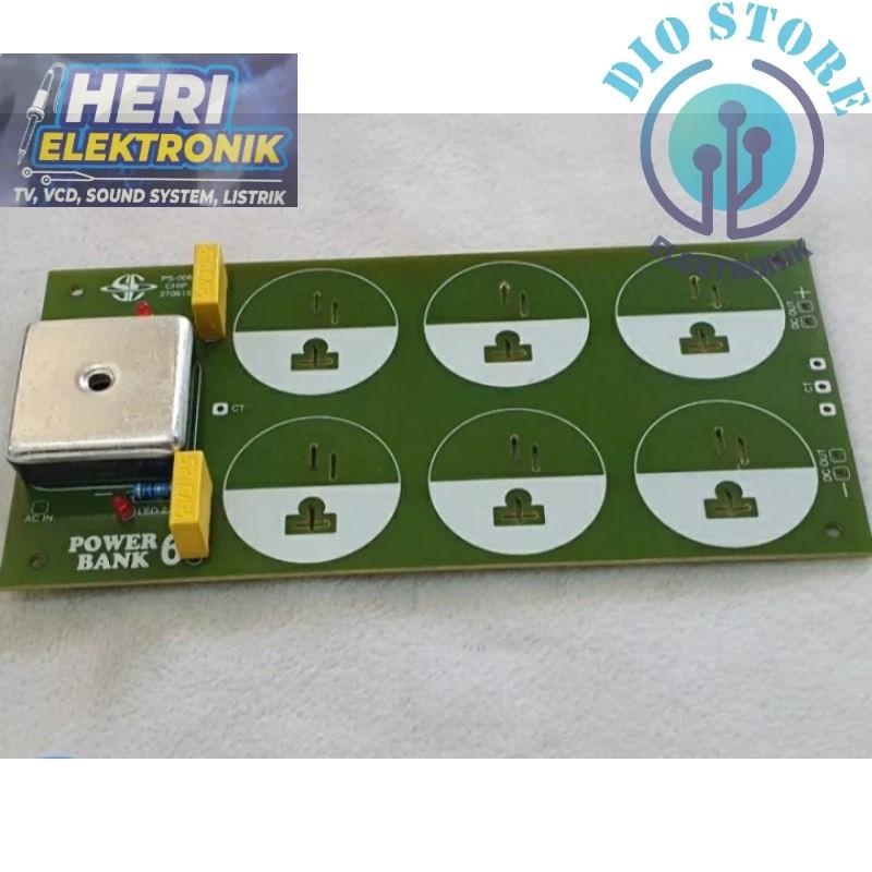 PCB PSU 6 Elco Plus komponen
