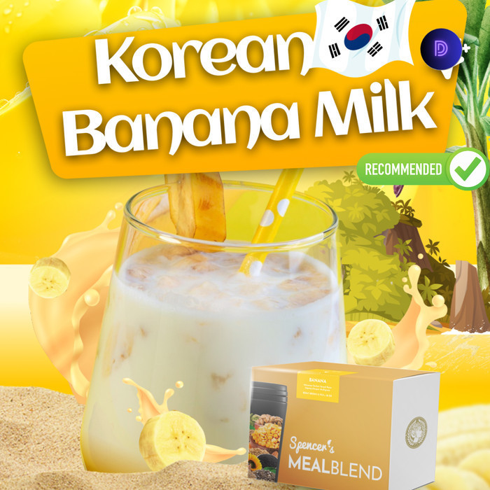 

Spencer's MealBlend Makanan Diet Rendah Kalori Solusi Langsing 1 Box isi 15 sachet Meal Replacement Solution Korean Banana Milk