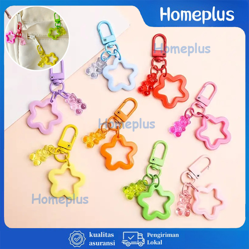 HomePlus - Gantungan Kunci Tas Bintang Beruang Bintang Tas