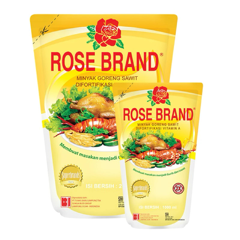 

Minyak Goreng Rose Brand Reffil 1L 2L