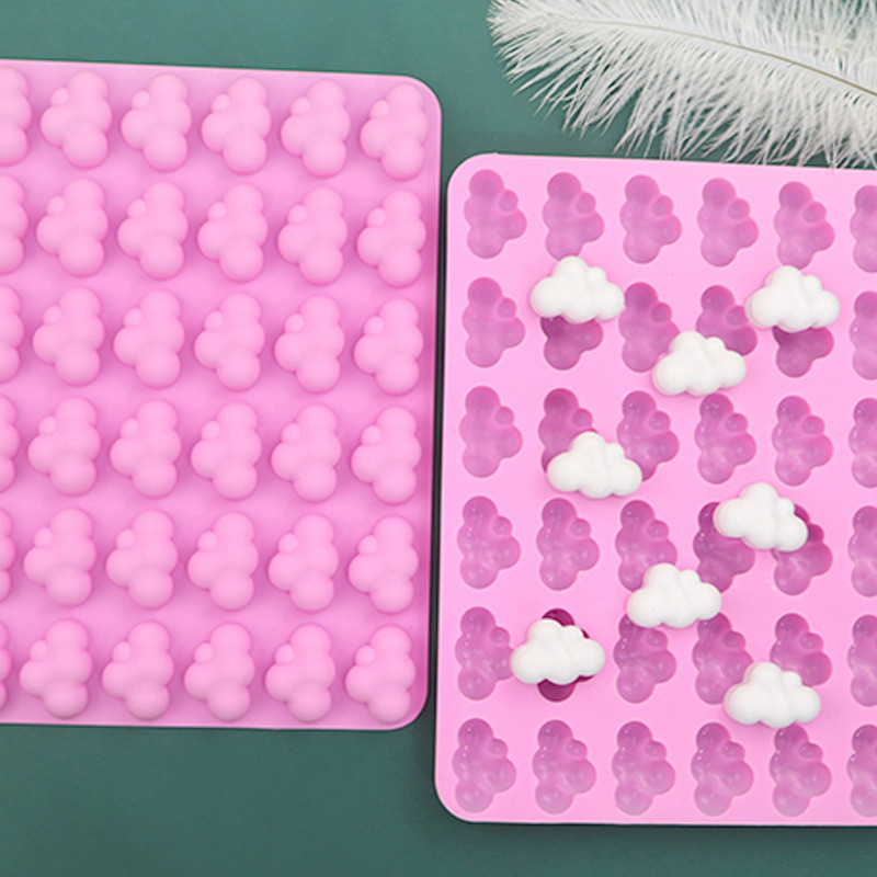 

Clouds Silicone Mold Weather Shape DIY Baking Cake Chocolate Fondan Ice Cube Mold Chocolate Mousse Cake Decor Baking Mould