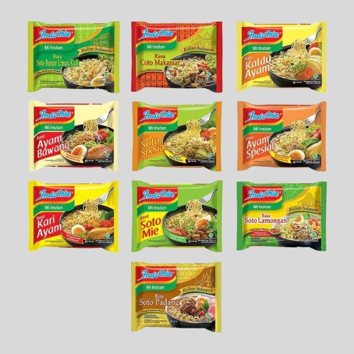 

Indomie Goreng , Kuah , Kuliner KARTON - isi 40 bks
