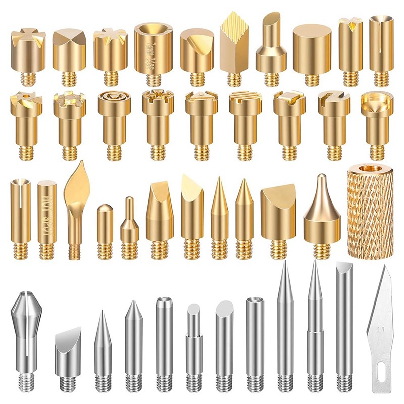 

43 Pieces Wood Burning Tip Set Wood Burning Tip Wood Burning Tips Template For DIY Embossing And Carving Crafts