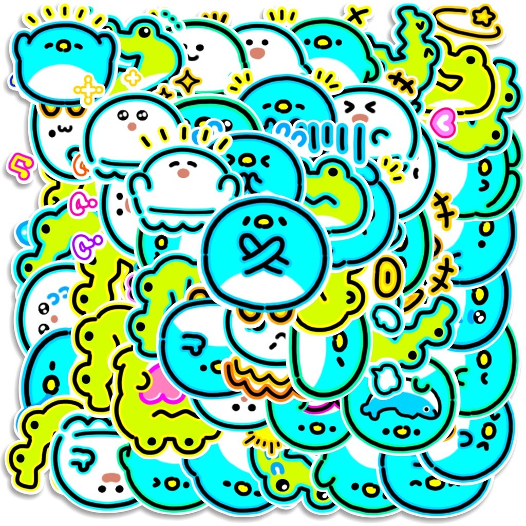 

COD 50 Pcs Stiker Neon Light Animal Ver1 Lucu Anti Air Untuk Dekorasi Notebook Sepeda Skateboard Handphone