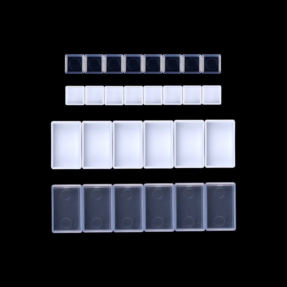 

0.5/3.2ML Plastic Empty Watercolor Paint Pans Artists Painters Pigment Box Paint Case Art Palette Supplies Watercolor Storage
