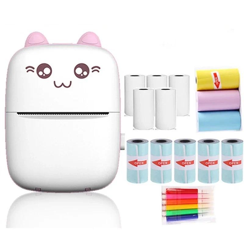 

Meow Mini Label Printer Thermal Portable Printers Stickers Paper Inkless Wireless Impresora Portátil 200dpi Android IOS 57mm New