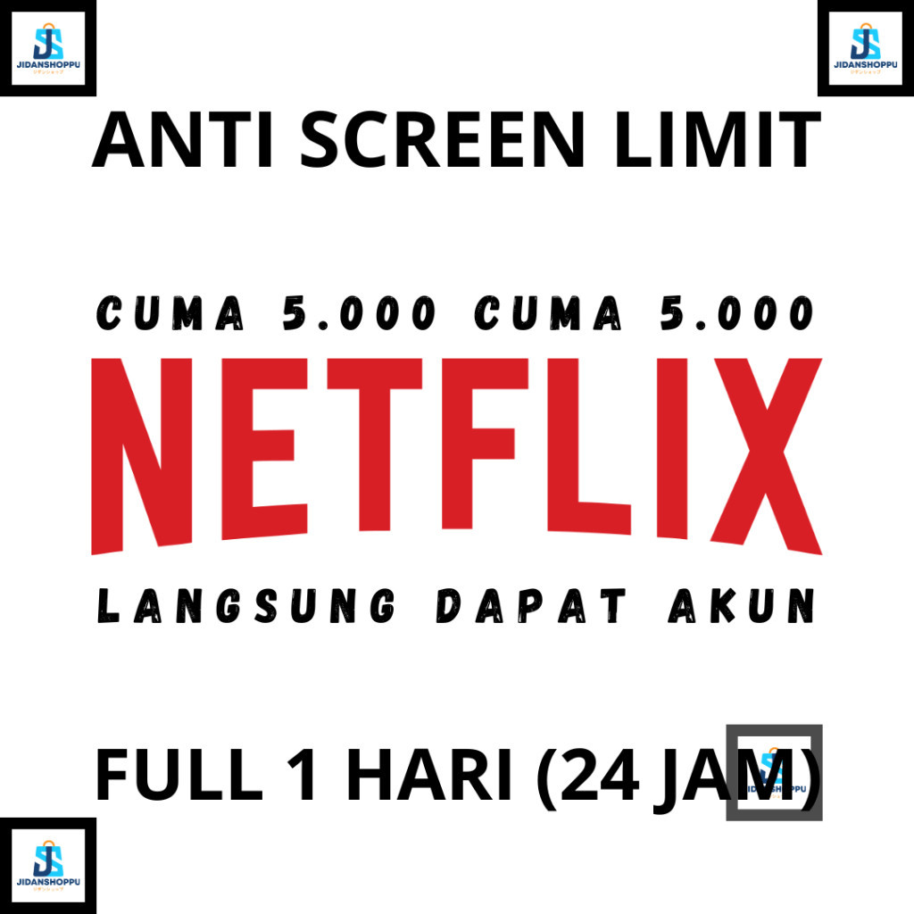 [NFX] NETFLIX 1 HARI FULL 24 JAM ANTI SCREEN LIMIT LANGSUNG DAPAT AKUN | NETFLIK HARIAN MURAH TERBAR