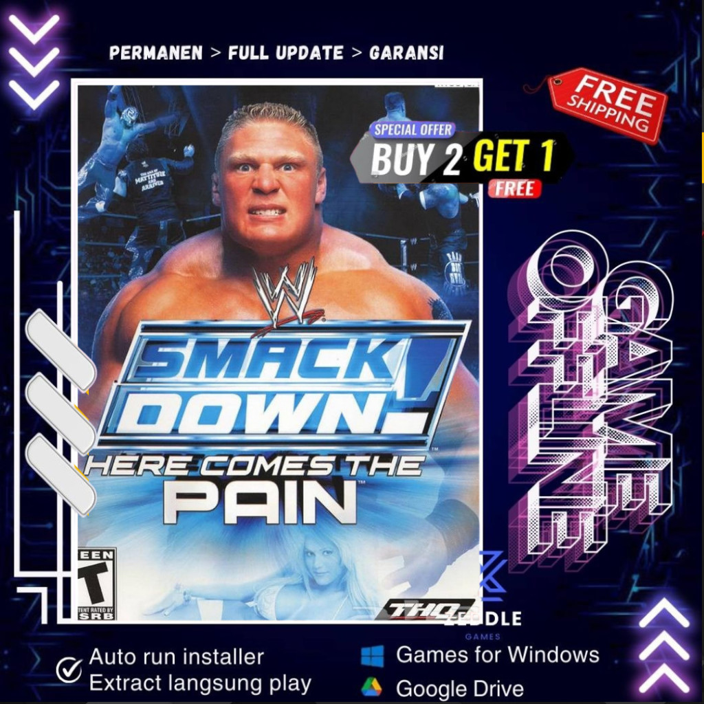 WWE SMACKDOWN! HERE COMES THE PAIN - GAME PC - GAME LAPTOP - PC GAME OFFLINE