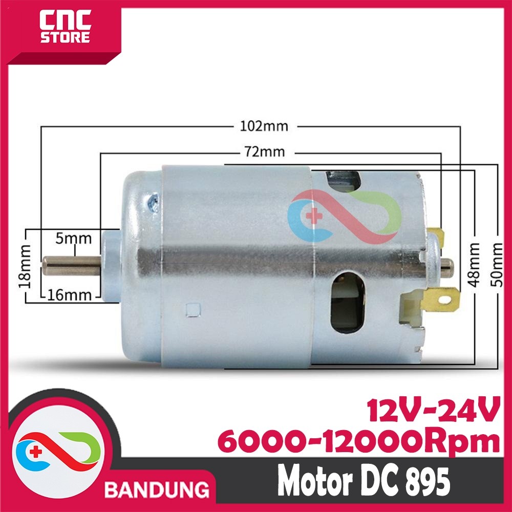 DC 895 MOTOR HIGH POWER MOTOR 12V24V HIGH TORSI 6000-1200RPM