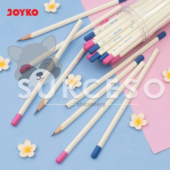 

JOYKO Pencil P-8151 Enjoy Writing White 2B DIJUAL PAK Isi 36