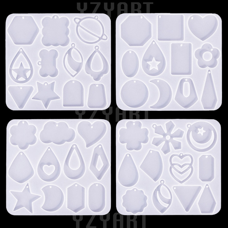 

DIY Drops Resin Earring Molds Resin Jewelry Molds Variety Shape Silicone Pendant Molds Resin Irregular Shaped Jewelry Making