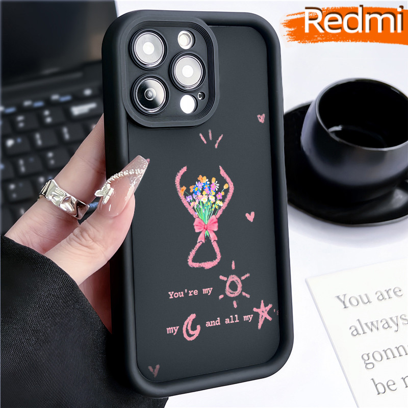 Bunga Rangkaian Bunga Silicone SoftCase Redmi NOTE 13 Pro Redmi 12 13C Xiaomi-POCO-M4 Pro Soft Polos