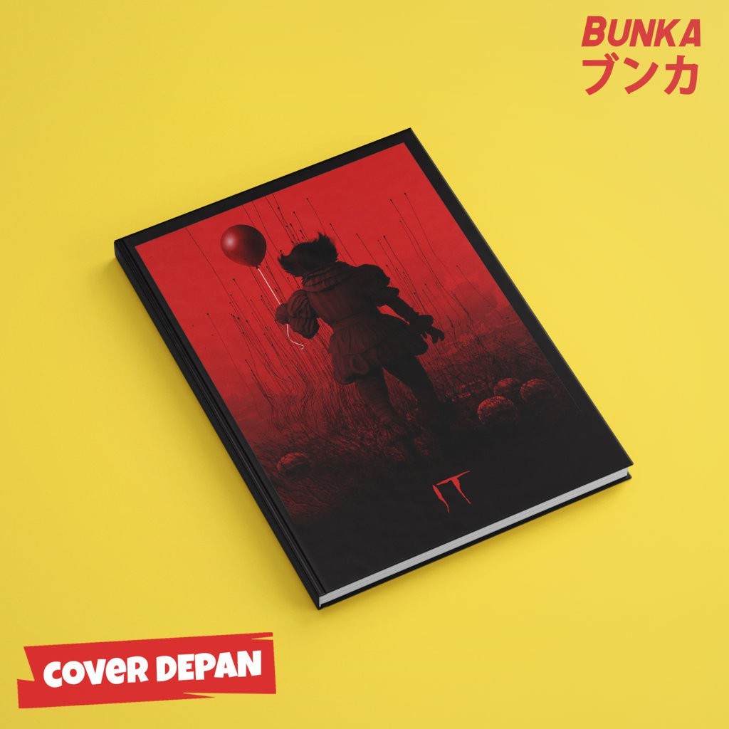 

Notebook Hardcover IT Horror Ukuran A5 Buku Tulis Catatan Note Agenda Planner Jurnal Note Book Gift Couple