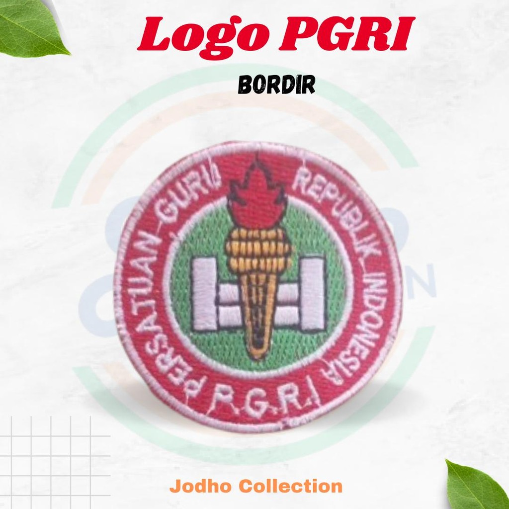 Bet Logo PGRI Bordir Kain