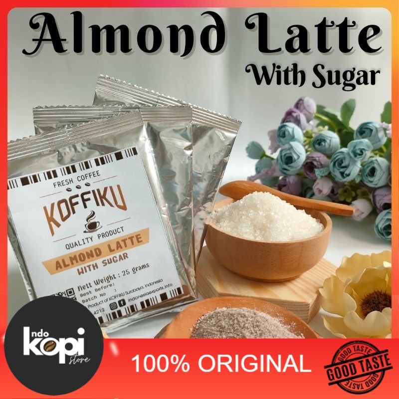 

KOFFIKU Kopi Instan ALMOND LATTE With Sugar 25 gram Indokopistore
