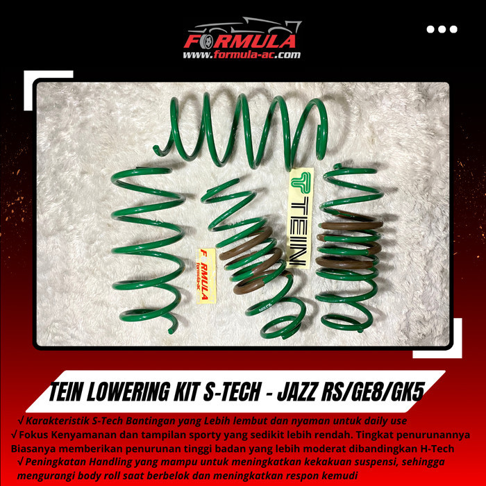 Per Ceper Loweringkit TEIN S-TECH Original Japan HONDA JAZZ RS / GE8 / GK5