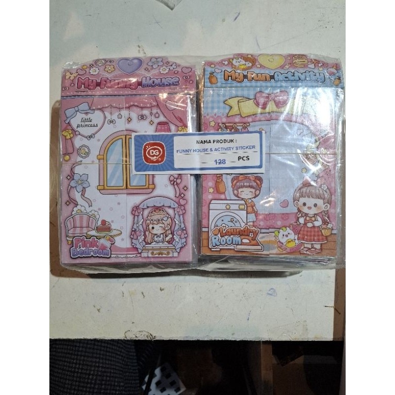 

Stiker Funny House & Aktivity 12pcs Dg harga grosir