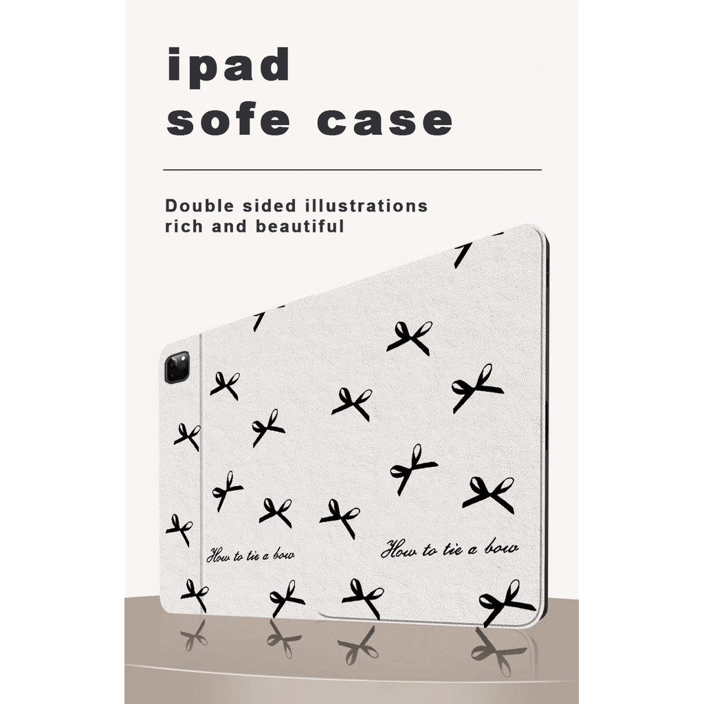 Busur ungu sederhana Case tablet iPad Mini 4 Mini 5 7,9”Mini 6 Mini 7 8,3” Air 1 2 9,7”4 5 10,9" Pro