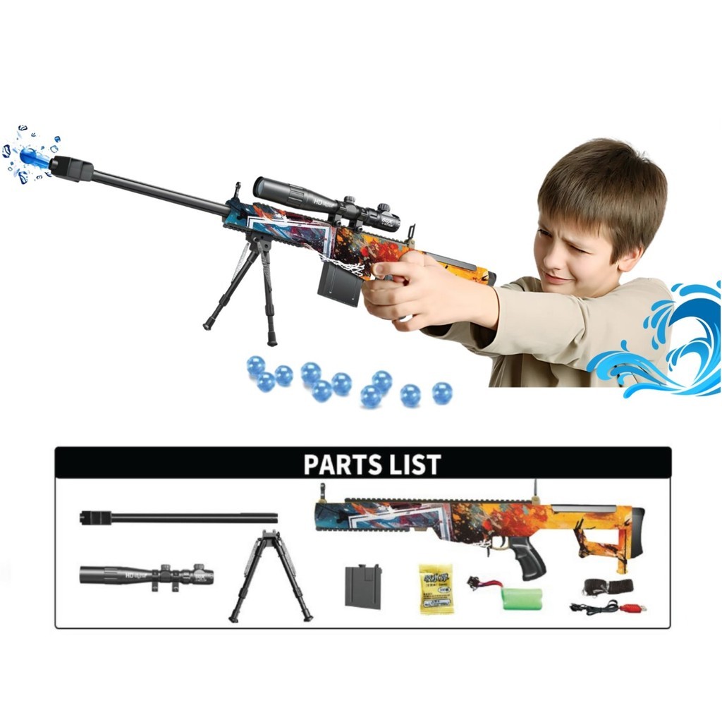 MURAH MAINAN ANAK 110CM M82A1 MAINAN TEMBAKAN MENARIK SERU SOFT JUMBO OUTDOOR BUBBLE ANAK MAINAN