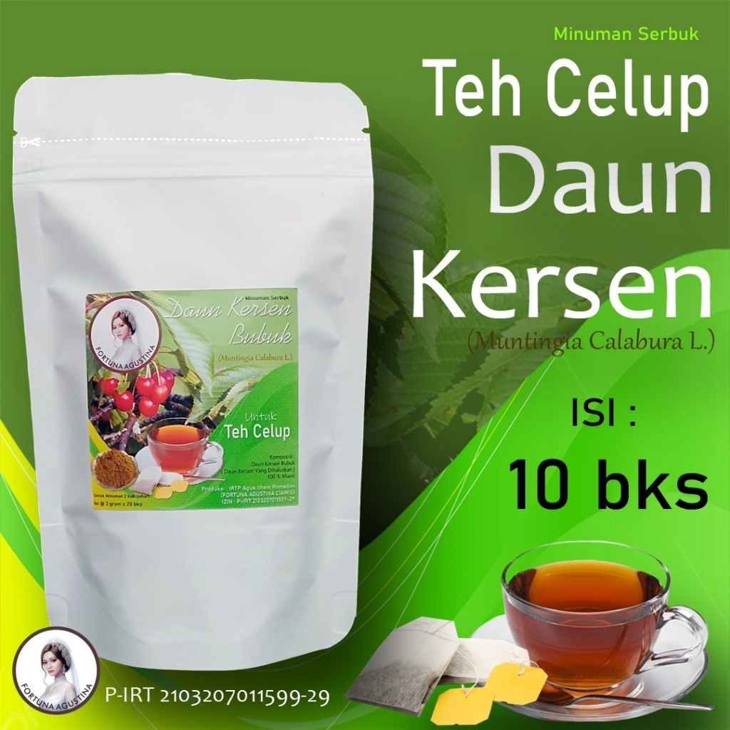 

Teh Daun Kersen Kesehatan - Teh Celup Herbal Daun Kersen