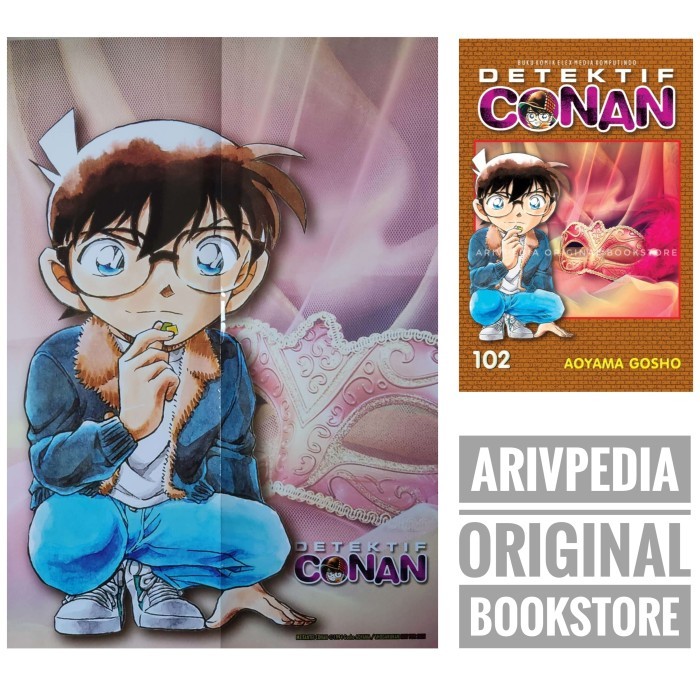 Detektif Conan 102 by Aoyama Gosho - Dengan Poster