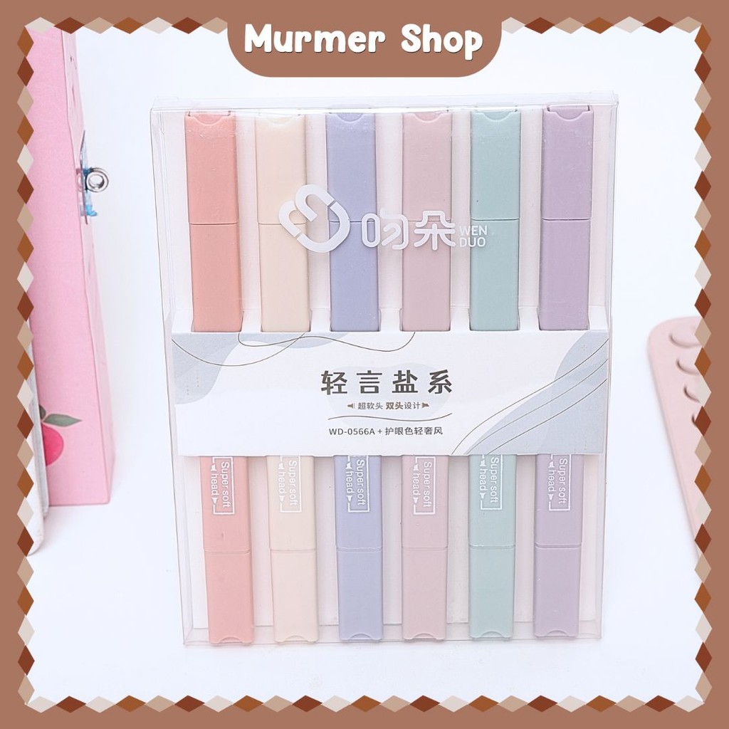 

Highlighter Box Pastel Kotak Isi 6 Marker Textlighter Textliner penada