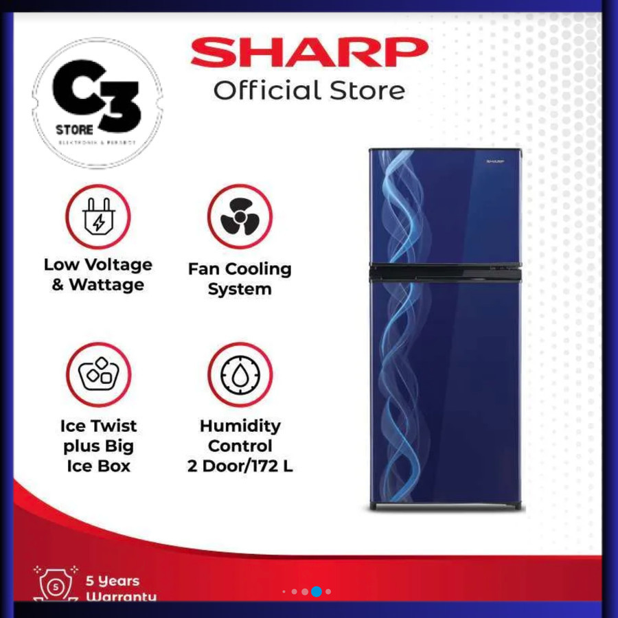 Kulkas SHARP SJ-197ND VP/VB 2 Pintu SJ197ND